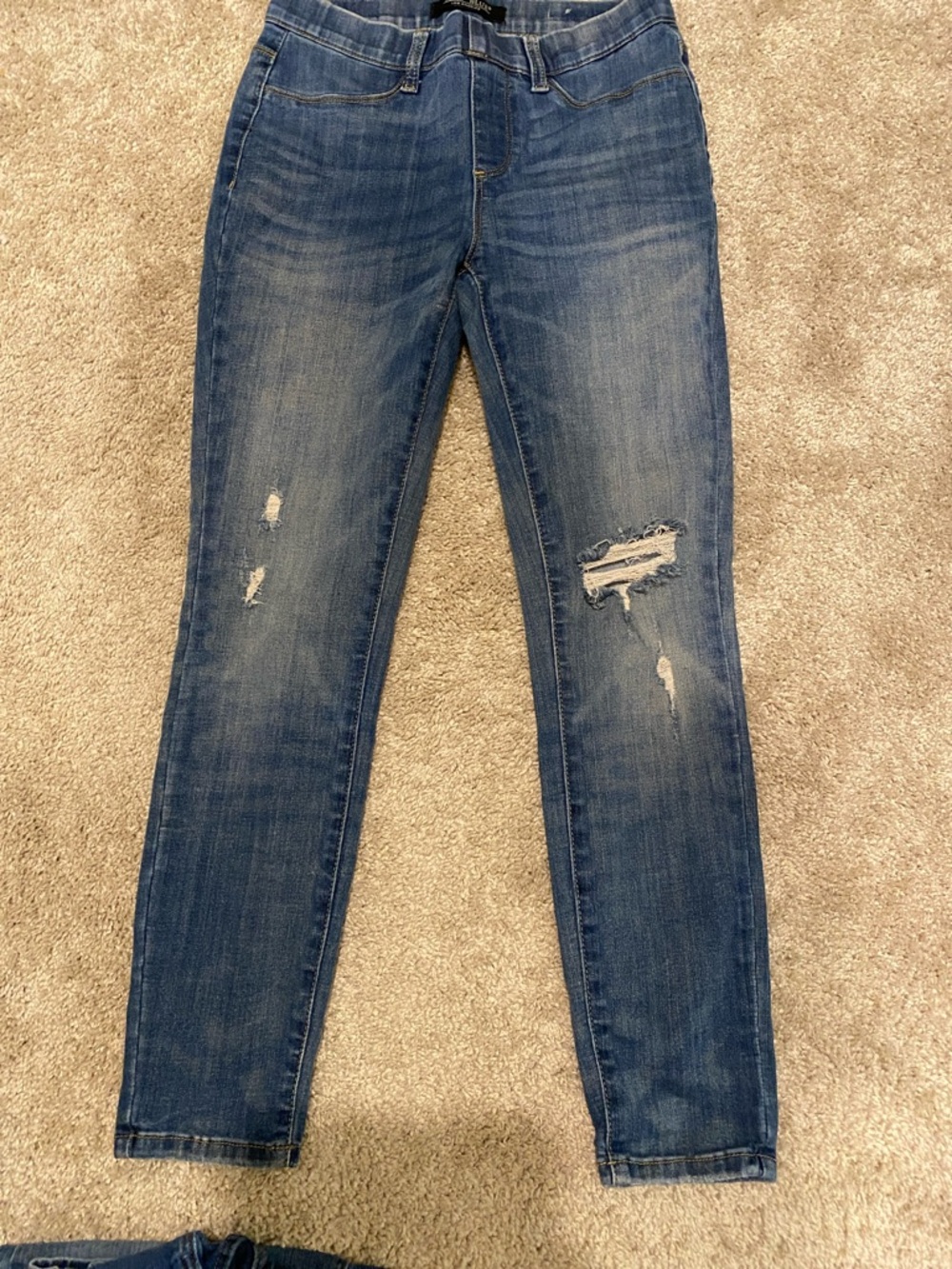 Judy Blue Medium Blue Distressed Skinny Jeans